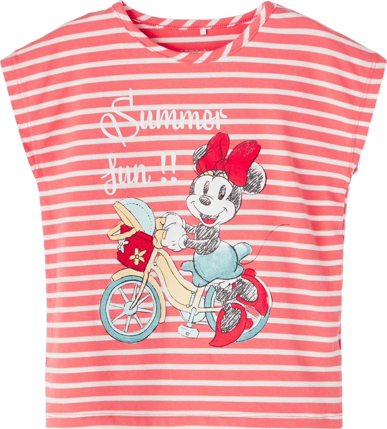 NAME IT Tričko 'ANNA' pastelová modrá / pastelově žlutá / pink / černá / bílá