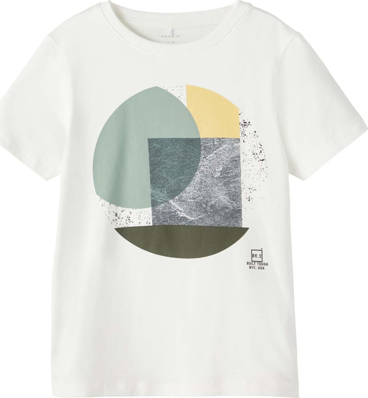 NAME IT Tričko 'Kennet' žlutá / šedá / pastelově zelená / černá / bílá