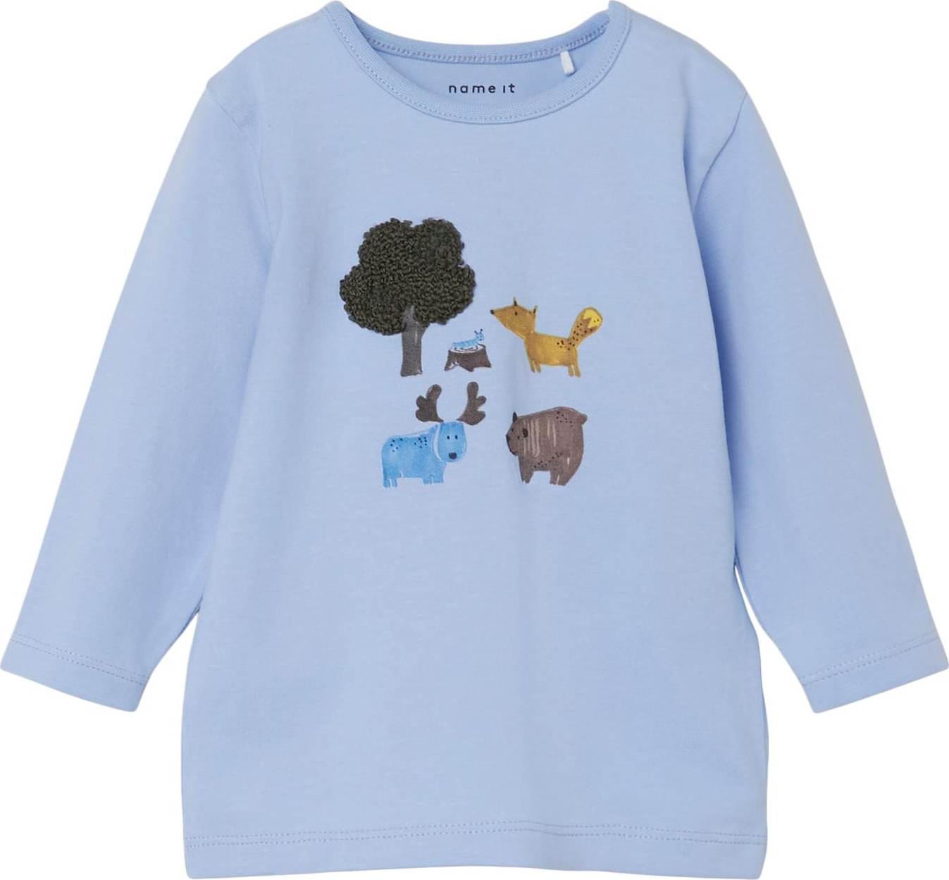 NAME IT Tričko 'NAEM' světlemodrá / mix barev