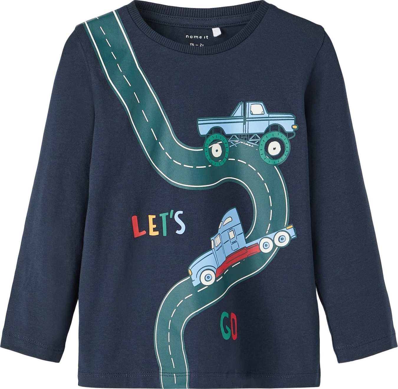 NAME IT Tričko 'OSAKKA' noční modrá / světlemodrá / zelená / bílá