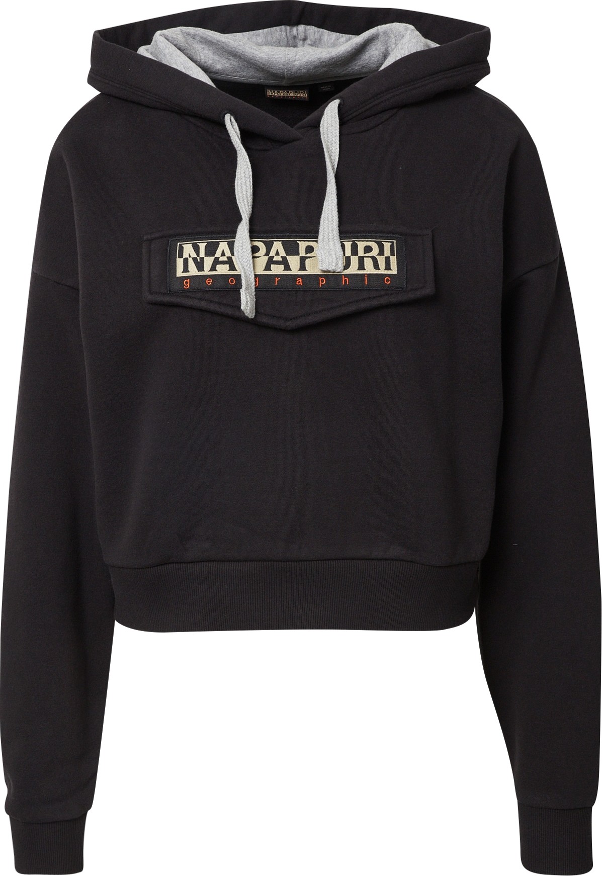 NAPAPIJRI Mikina 'BURGEE' béžová / ohnivá červená / černá