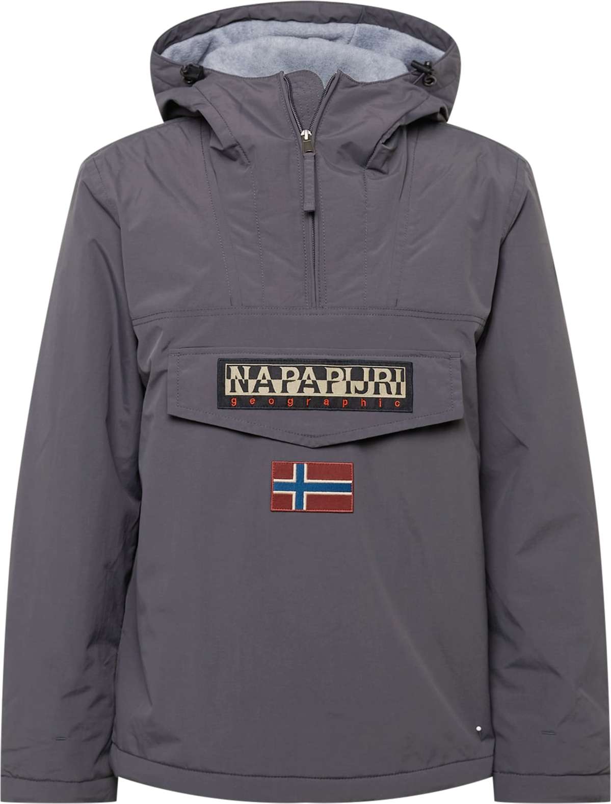 NAPAPIJRI Přechodná bunda 'Rainforest' béžová / tmavě šedá / tmavě červená / černá