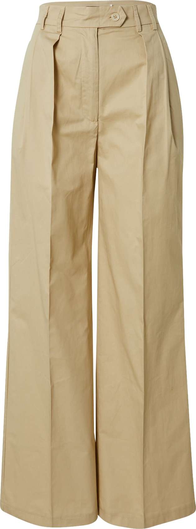 Nasty Gal Kalhoty se sklady v pase 'Poplin' režná