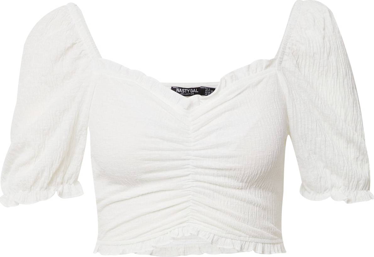 Nasty Gal Tričko krémová