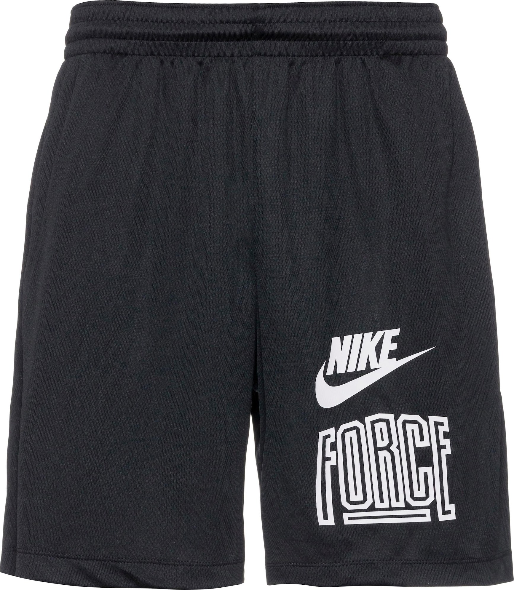 NIKE Sportovní kalhoty černá / bílá