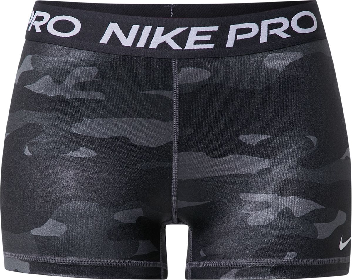 NIKE Sportovní kalhoty šedá / tmavě šedá / bílá