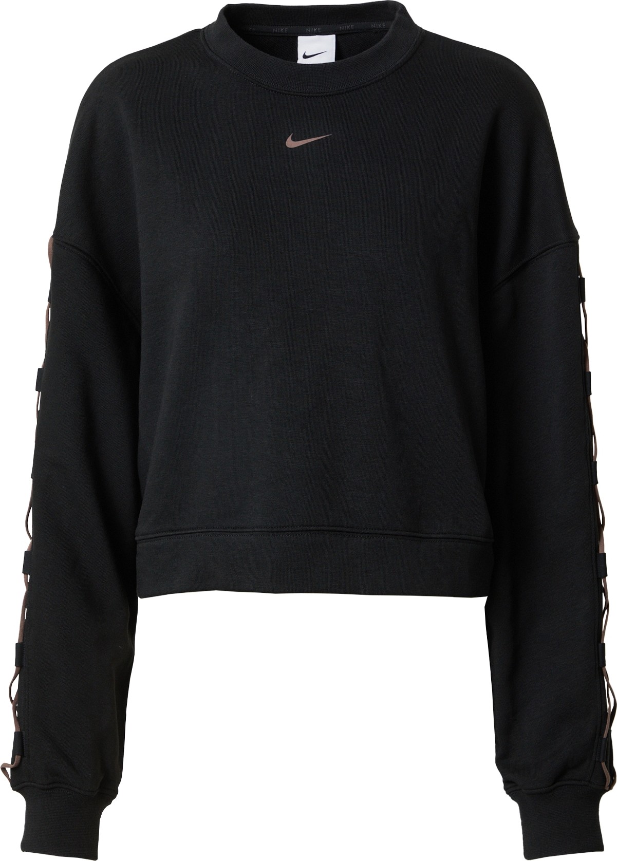 NIKE Sportovní mikina starorůžová / černá