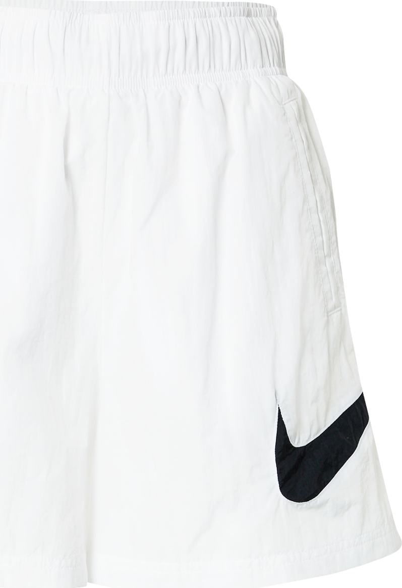 Nike Sportswear Kalhoty černá / bílá