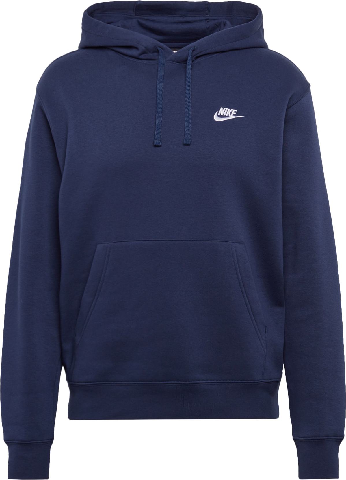 Nike Sportswear Mikina 'Club' tmavě modrá / bílá