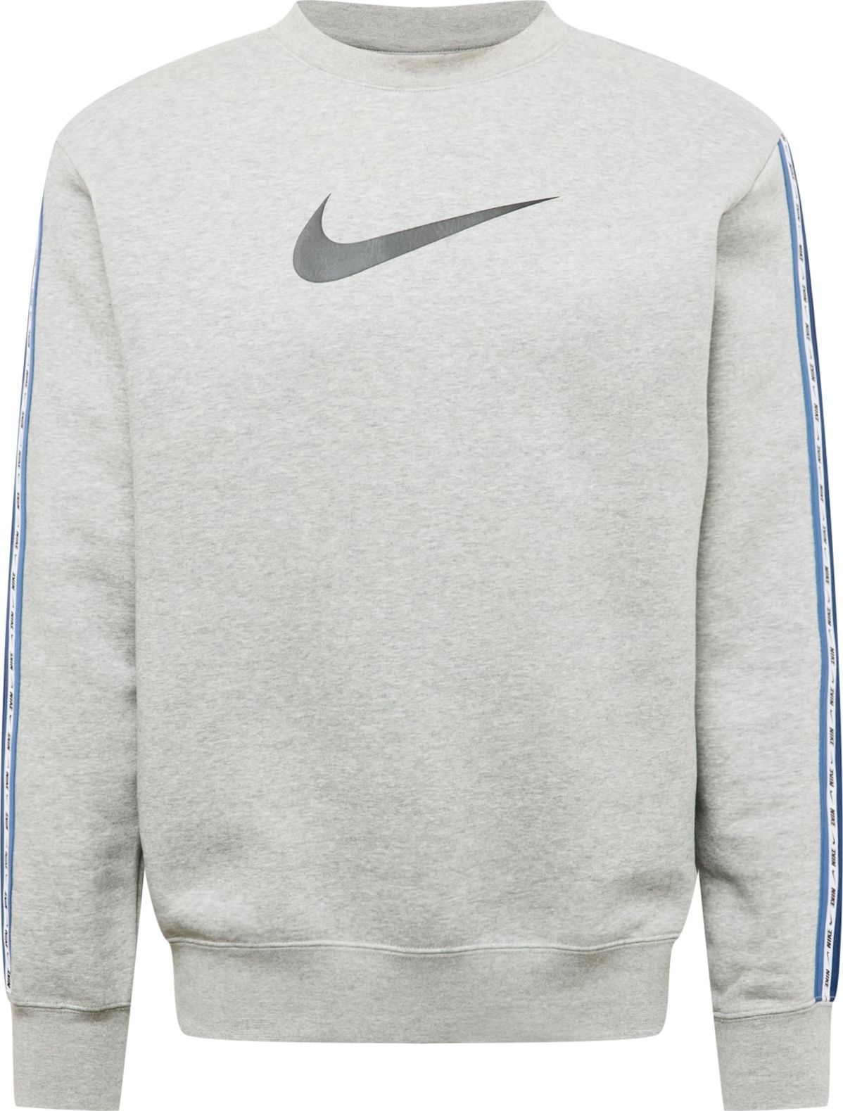 Nike Sportswear Mikina modrá / šedý melír / bílá