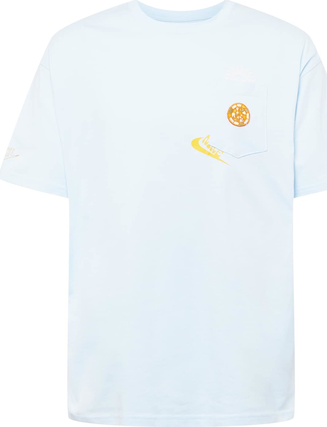 Nike Sportswear Tričko světlemodrá / žlutá / kari / bílá