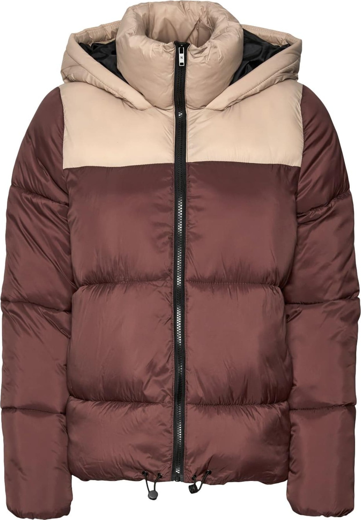 Noisy may Zimní bunda 'ALES' béžová / kaštanově hnědá