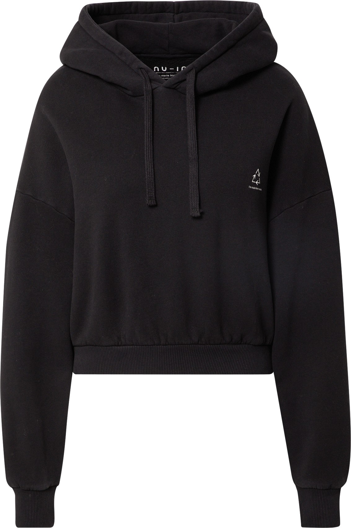 NU-IN Mikina 'Chroma' černá / bílá