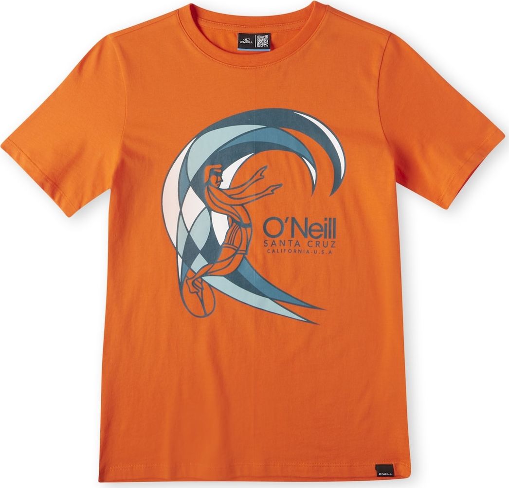 O'NEILL Funkční tričko modrá / oranžová / černá / bílá