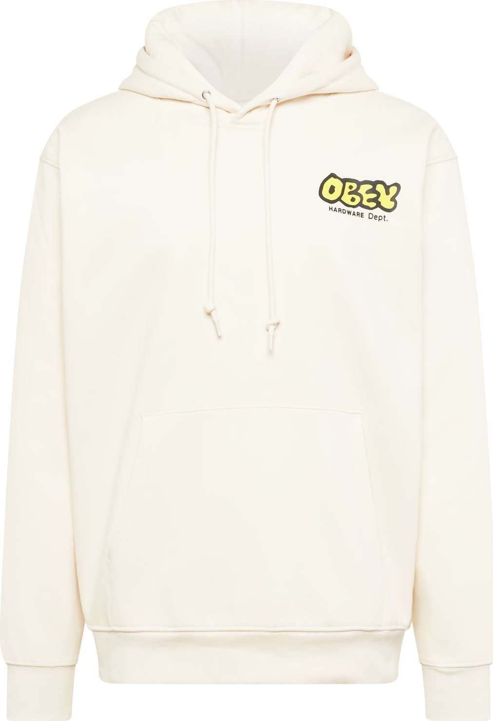 Obey Mikina 'Hardware' béžová / žlutá / černá