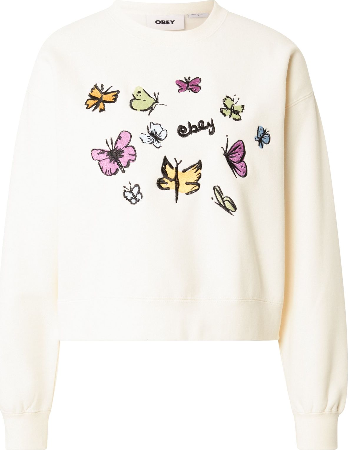 Obey Mikina mix barev / přírodní bílá