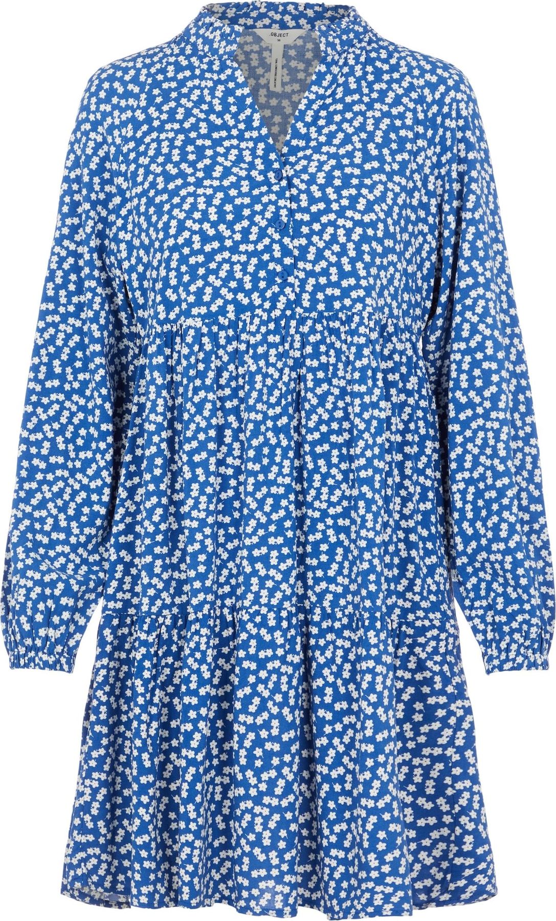 OBJECT Košilové šaty 'Elise' modrá / bílá