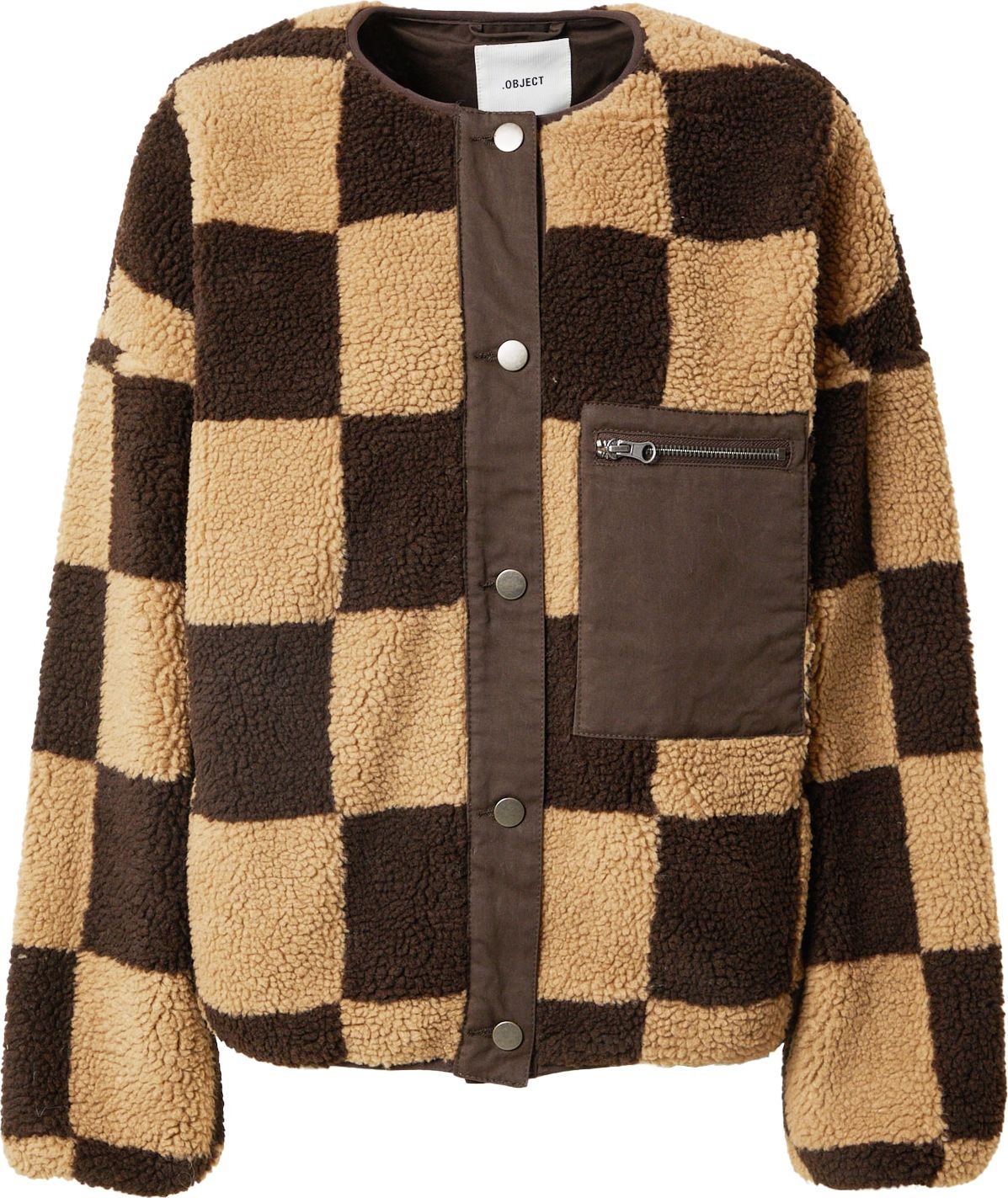 OBJECT Přechodná bunda 'HILDA' světle hnědá / tmavě hnědá