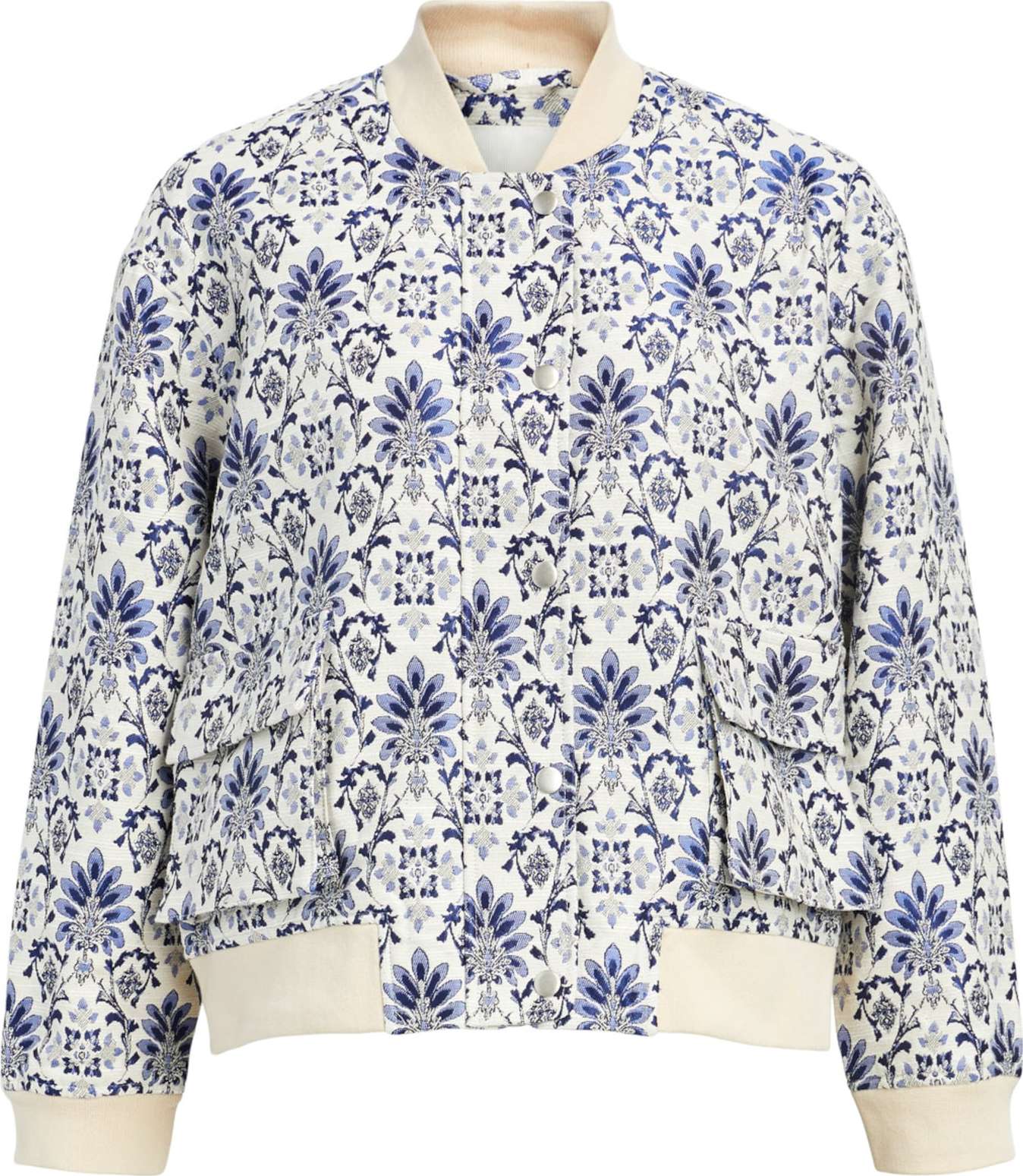 OBJECT Přechodná bunda 'KALI' modrá / světlemodrá / šedá / barva bílé vlny