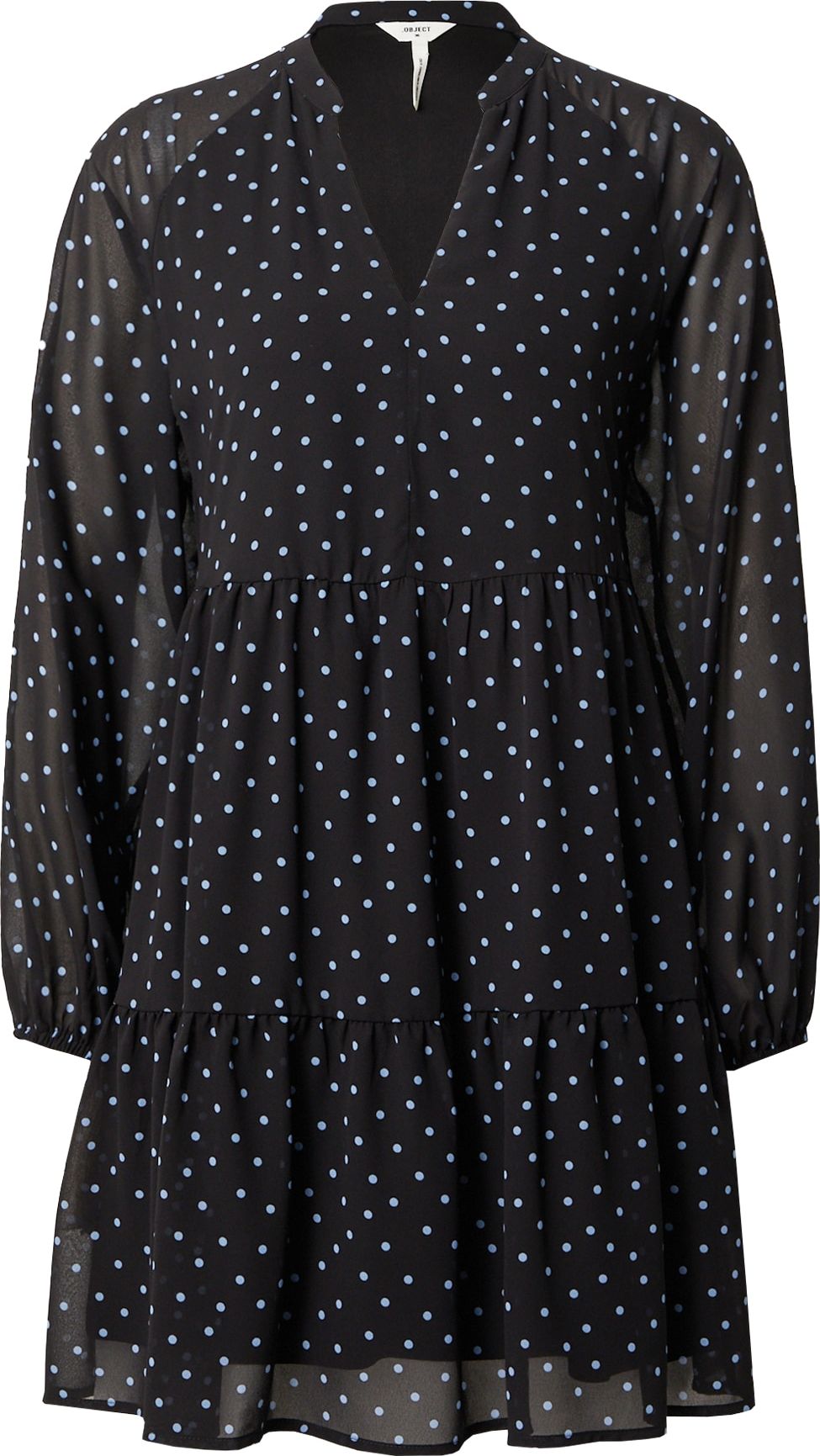 OBJECT Šaty 'Mila' světlemodrá / černá