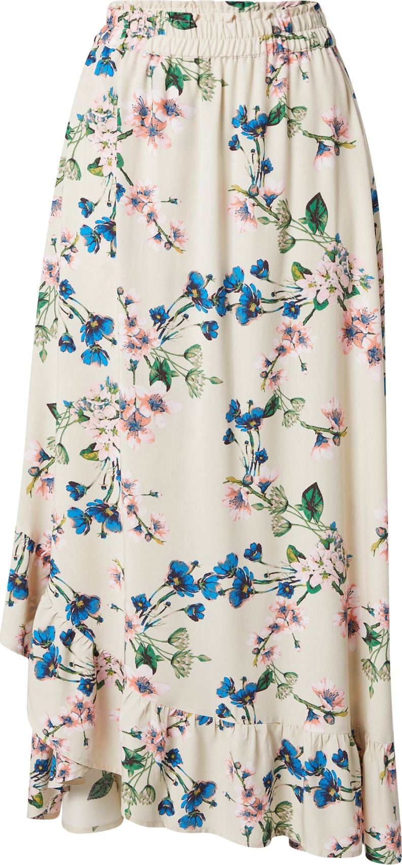 OBJECT Sukně 'PAREE' krémová / modrá / zelená / lososová