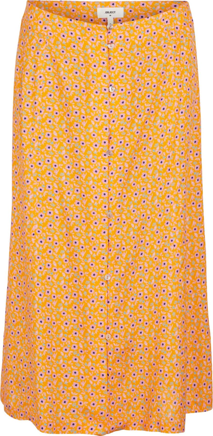 OBJECT Sukně 'VILLO' opálová / fialová / tmavě fialová / oranžová