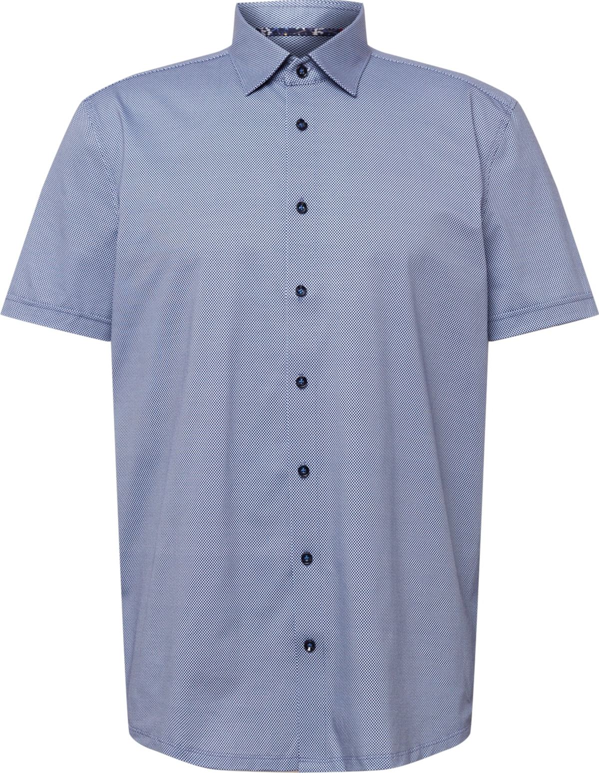 OLYMP Košile marine modrá / bílá