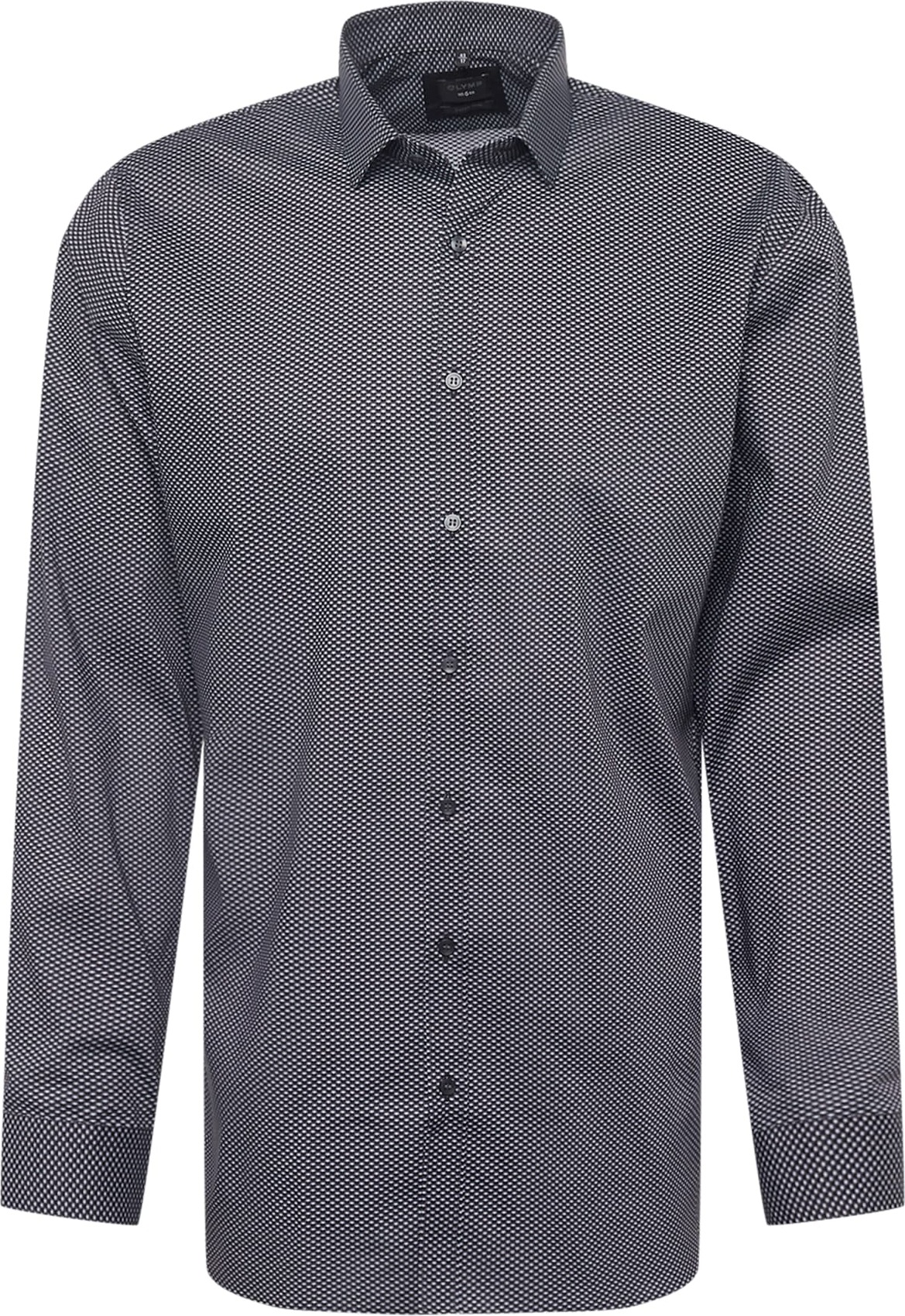 OLYMP Košile světle šedá / černá