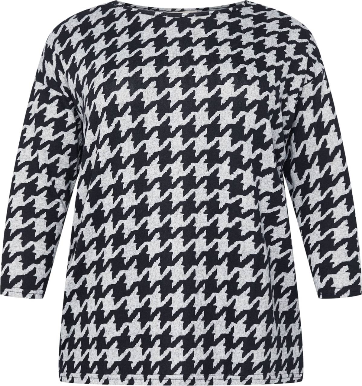 ONLY Carmakoma Tričko černá / bílá