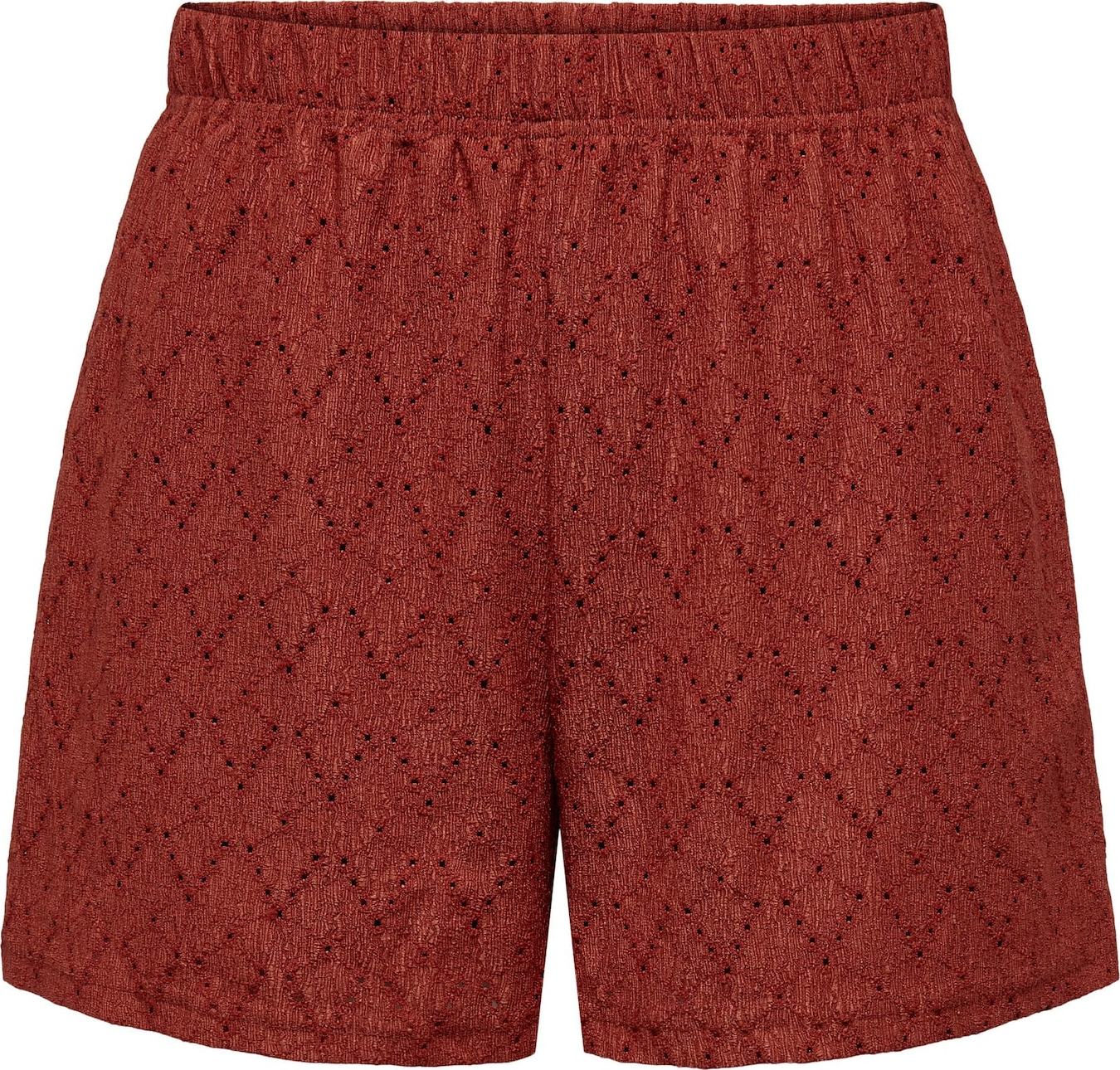 ONLY Kalhoty 'Dalia' rezavě červená