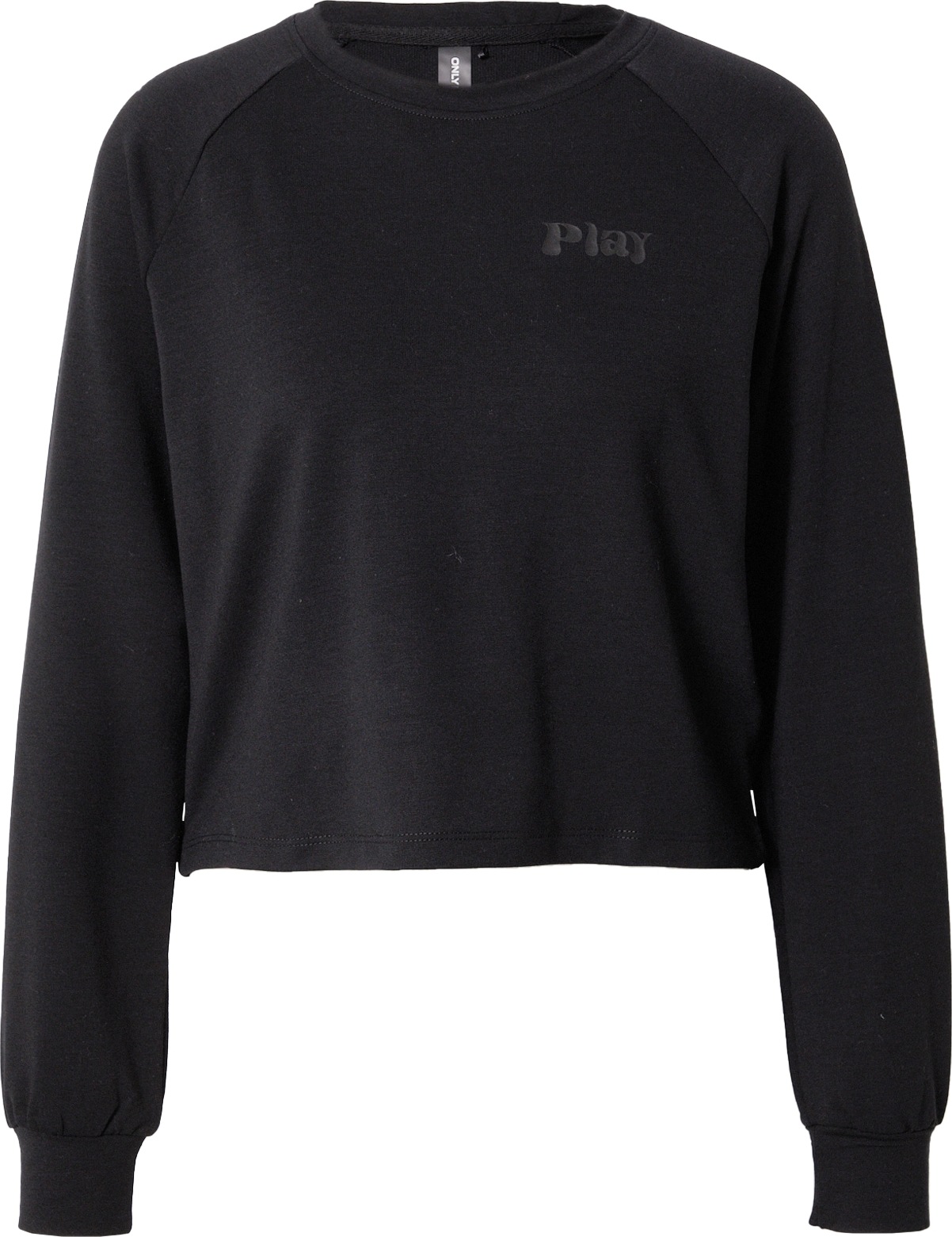 ONLY PLAY Sportovní mikina 'FREI' tmavě šedá / černá