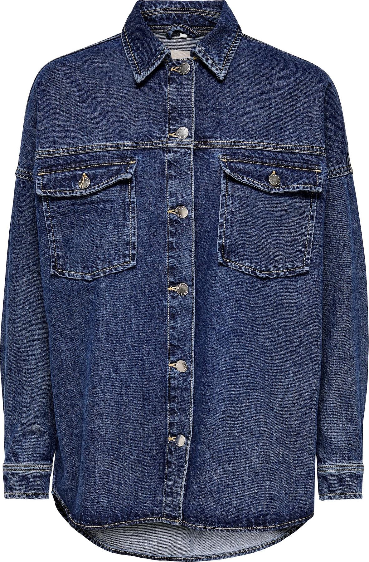 ONLY Přechodná bunda 'Rey' modrá džínovina