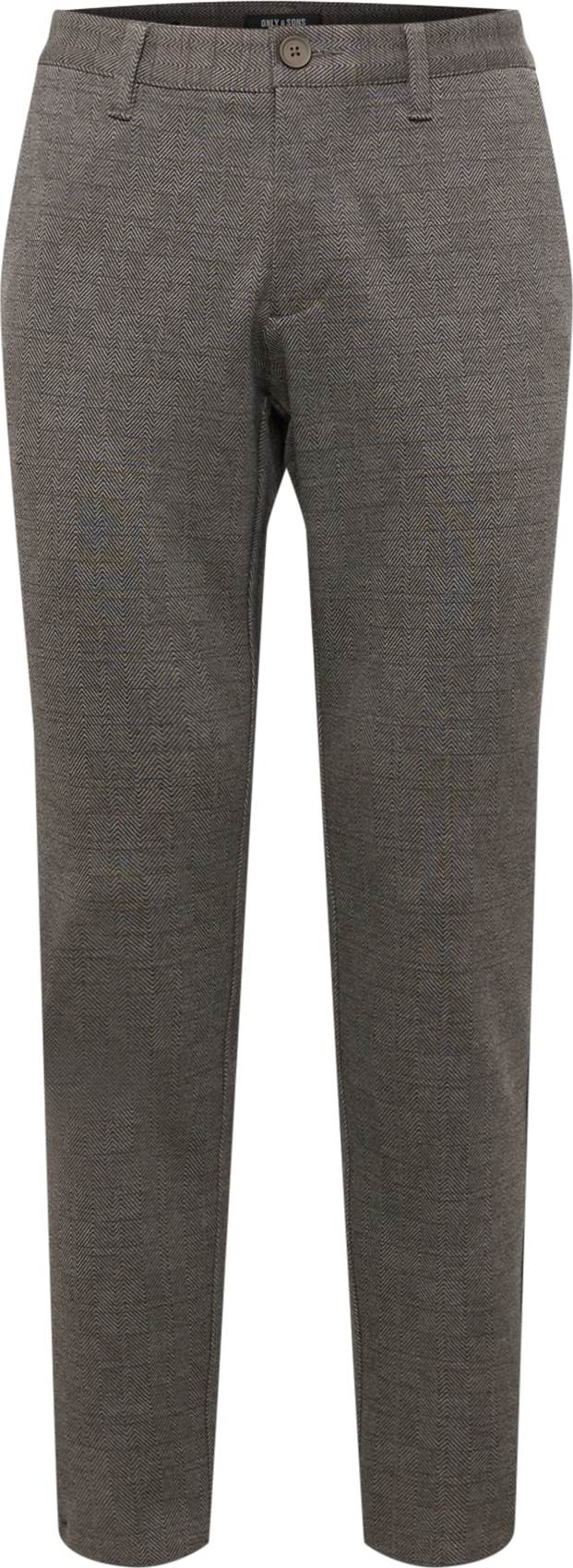 Only & Sons Chino kalhoty 'MARK' šedá / černá
