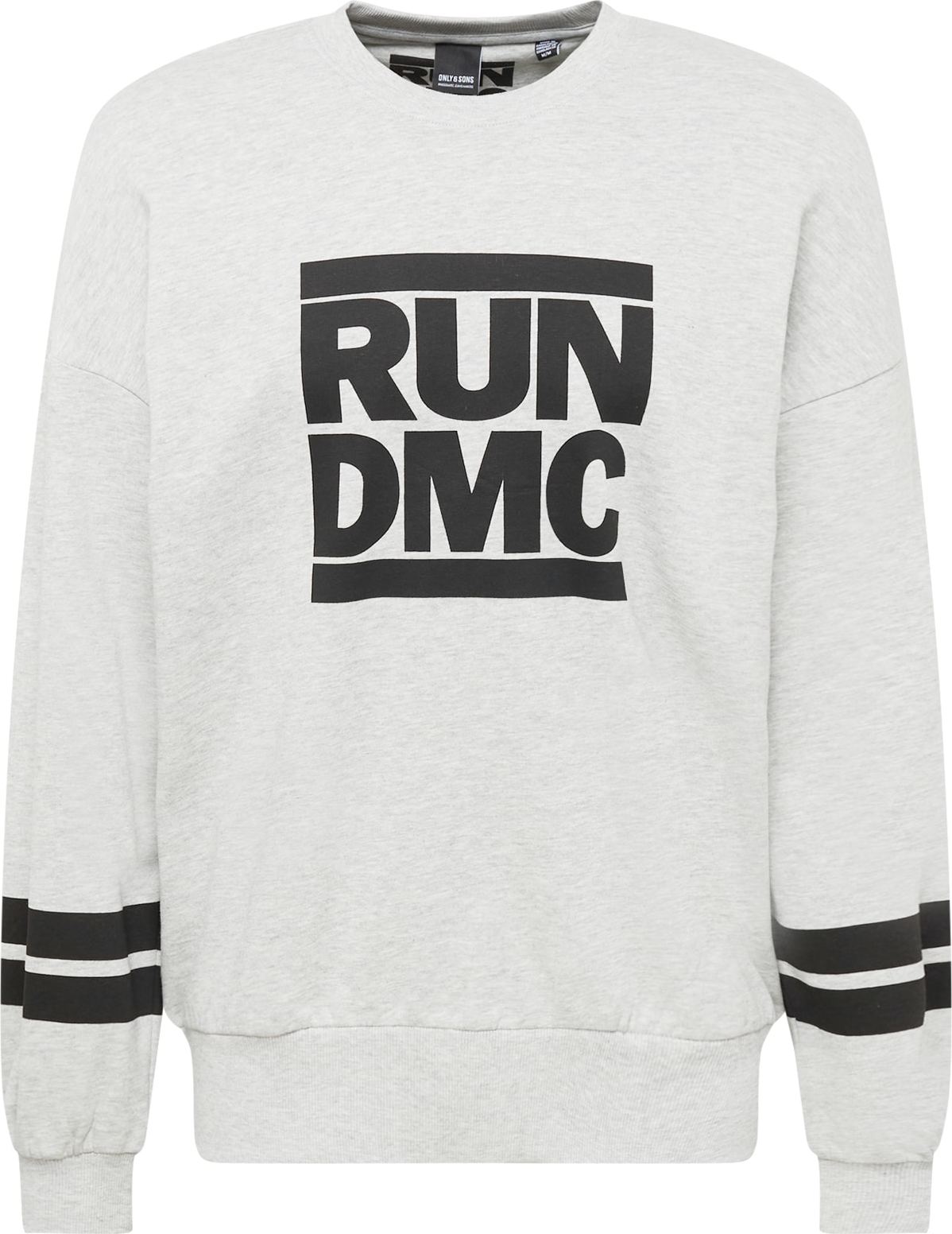 Only & Sons Mikina 'WILL VINTAGE RUN' šedý melír / černá