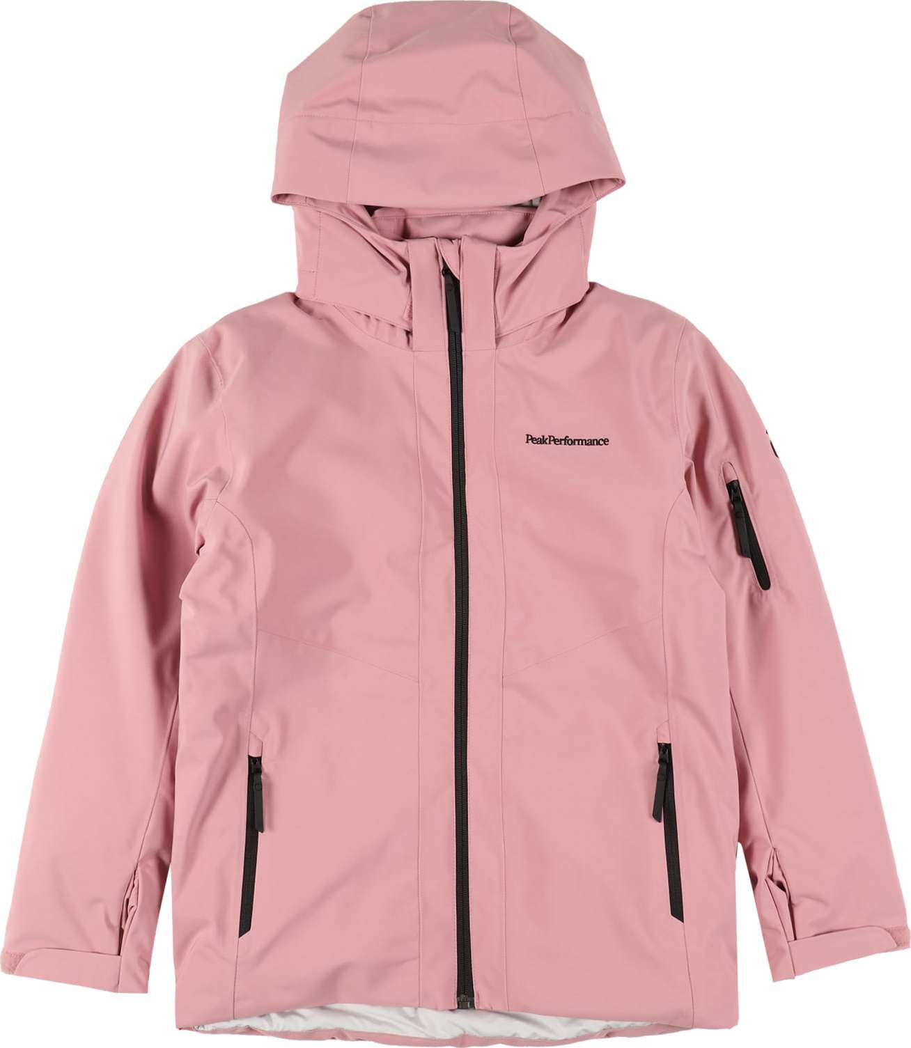 PEAK PERFORMANCE Outdoorová bunda růžová / černá