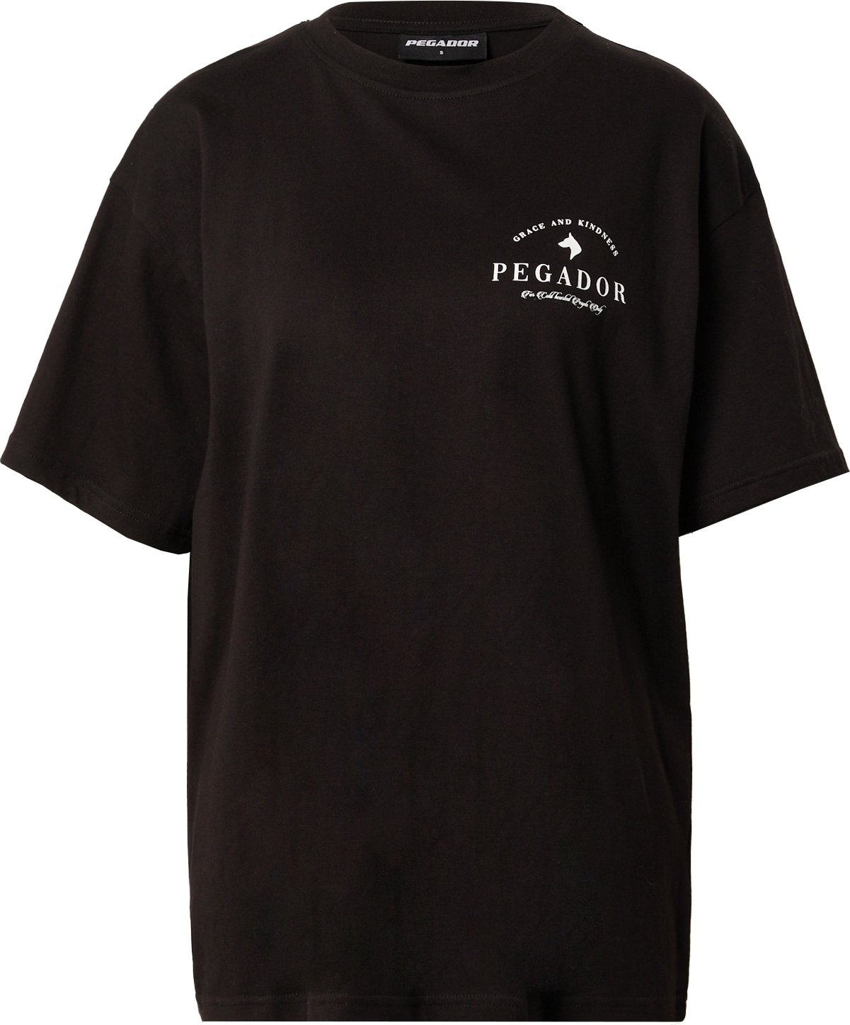Pegador Oversized tričko černá / bílá