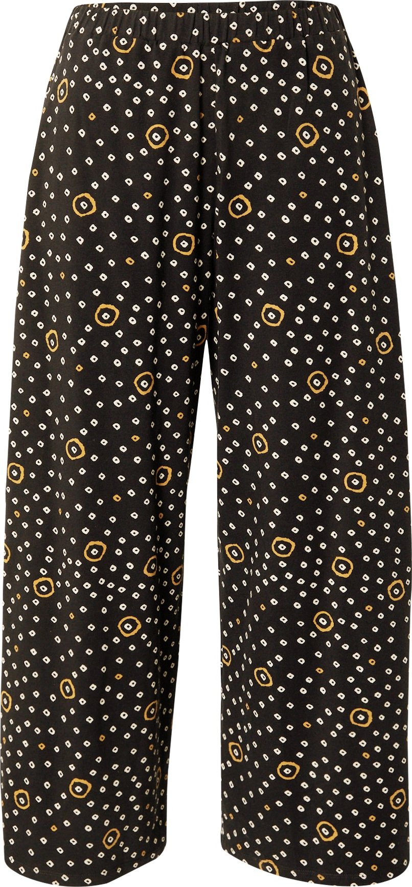 People Tree Kalhoty 'Claudia Shibori' béžová / žlutá / černá