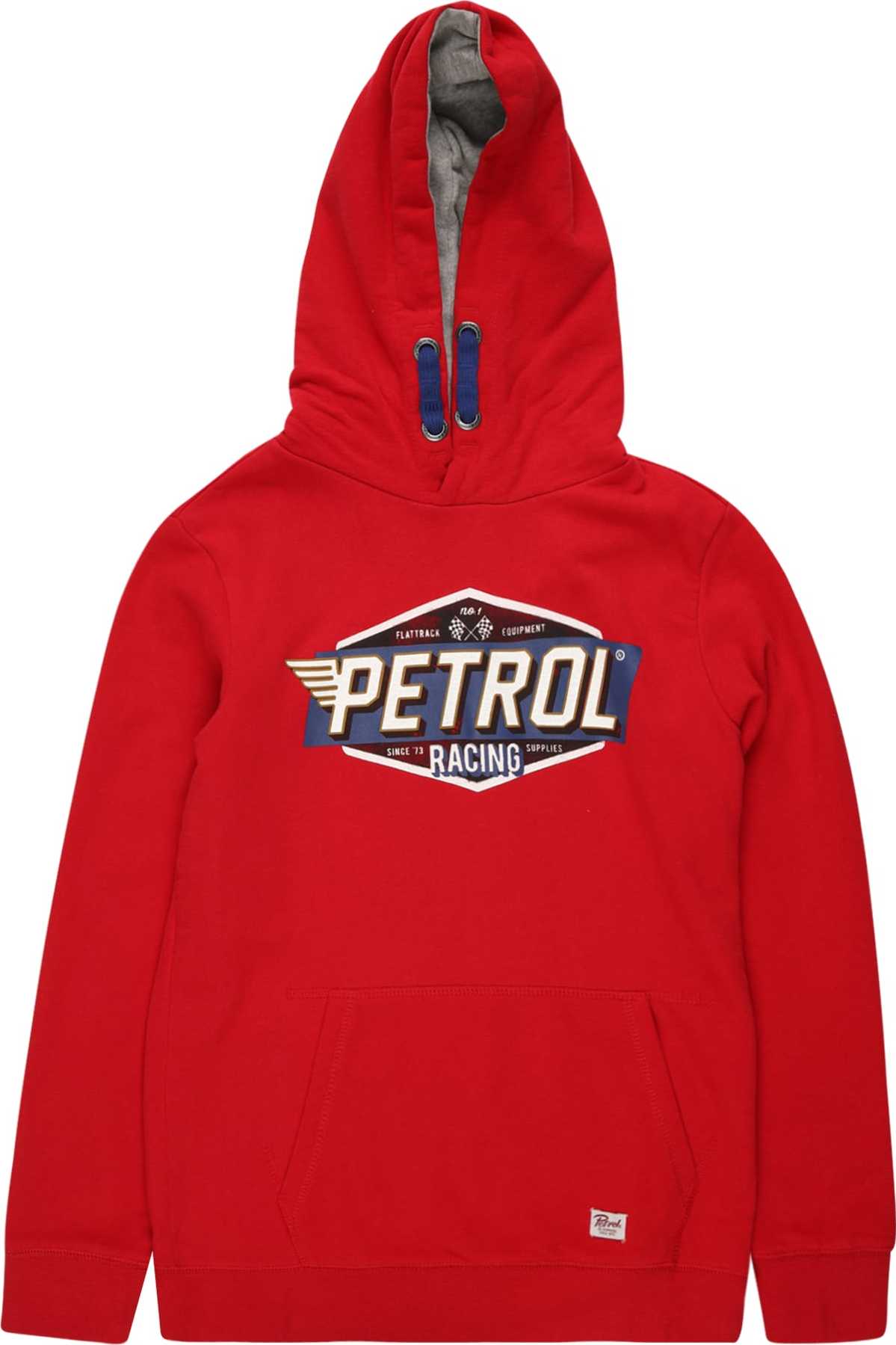 Petrol Industries Mikina modrá / červená / bílá