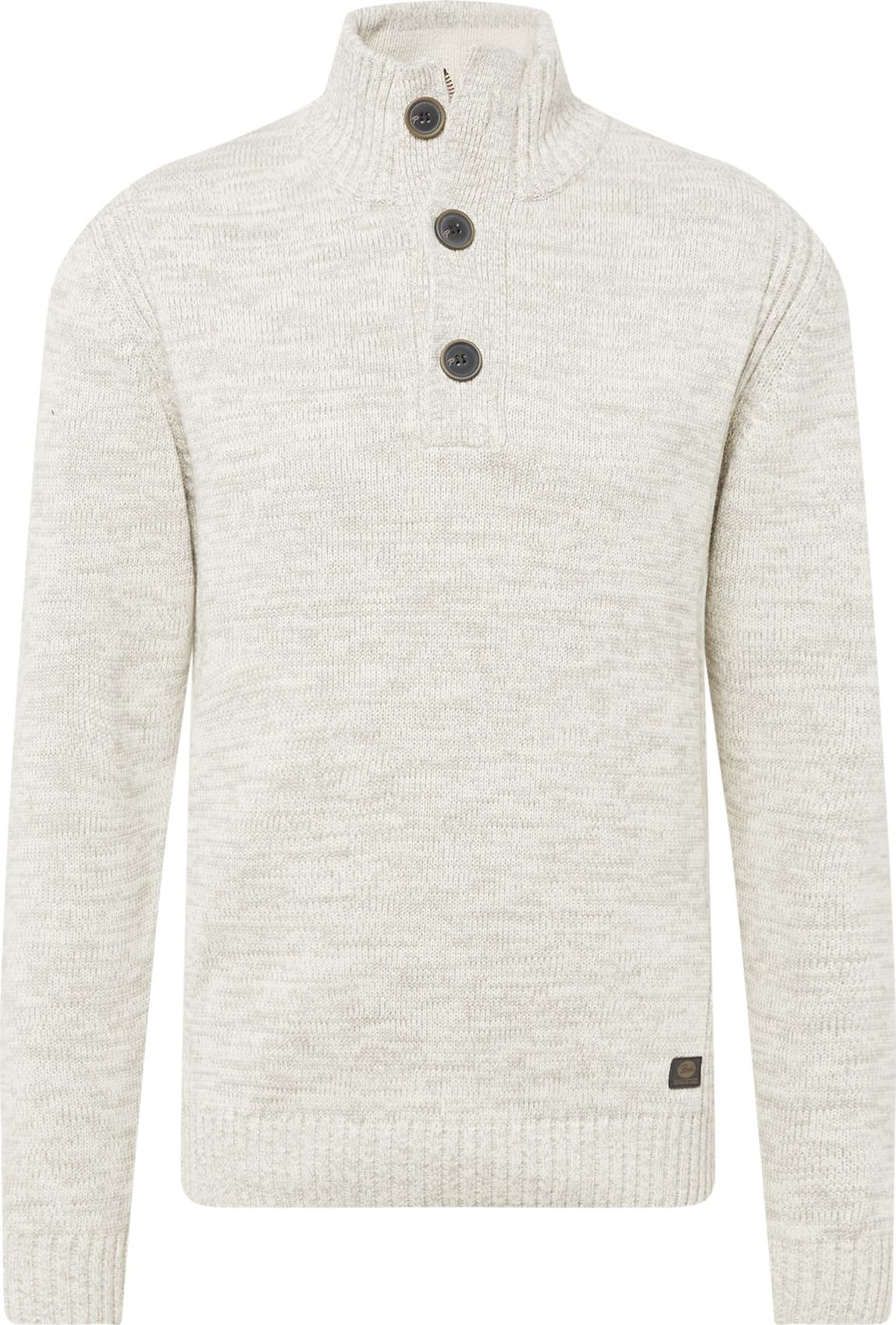 Petrol Industries Svetr režná / barva bílé vlny