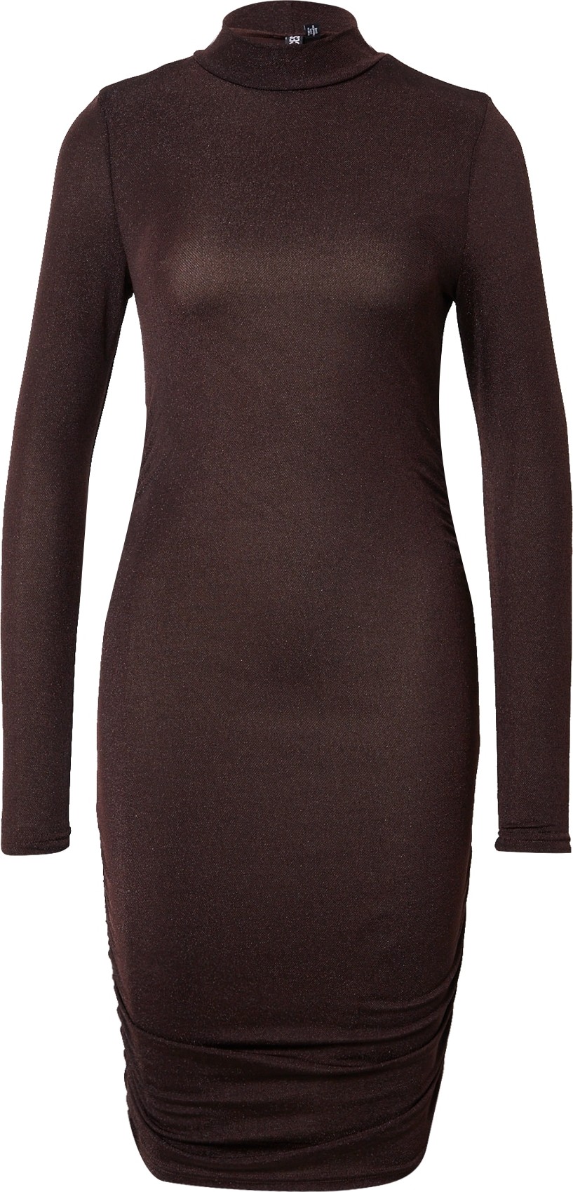 PIECES Šaty 'KELLY' čokoládová