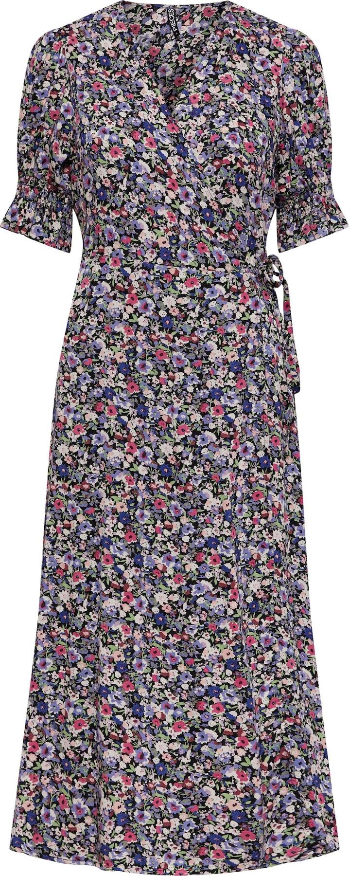 PIECES Šaty 'Nika' noční modrá / nebeská modř / mátová / šeříková