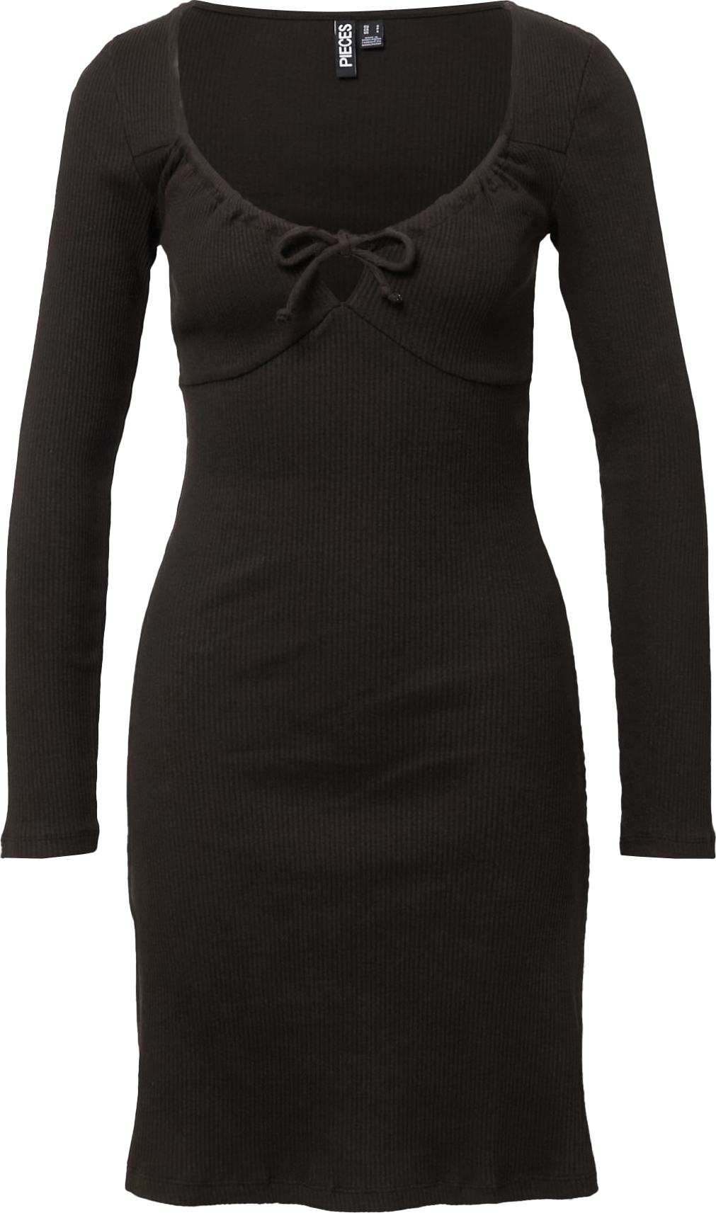 PIECES Šaty 'TEGAN' černá