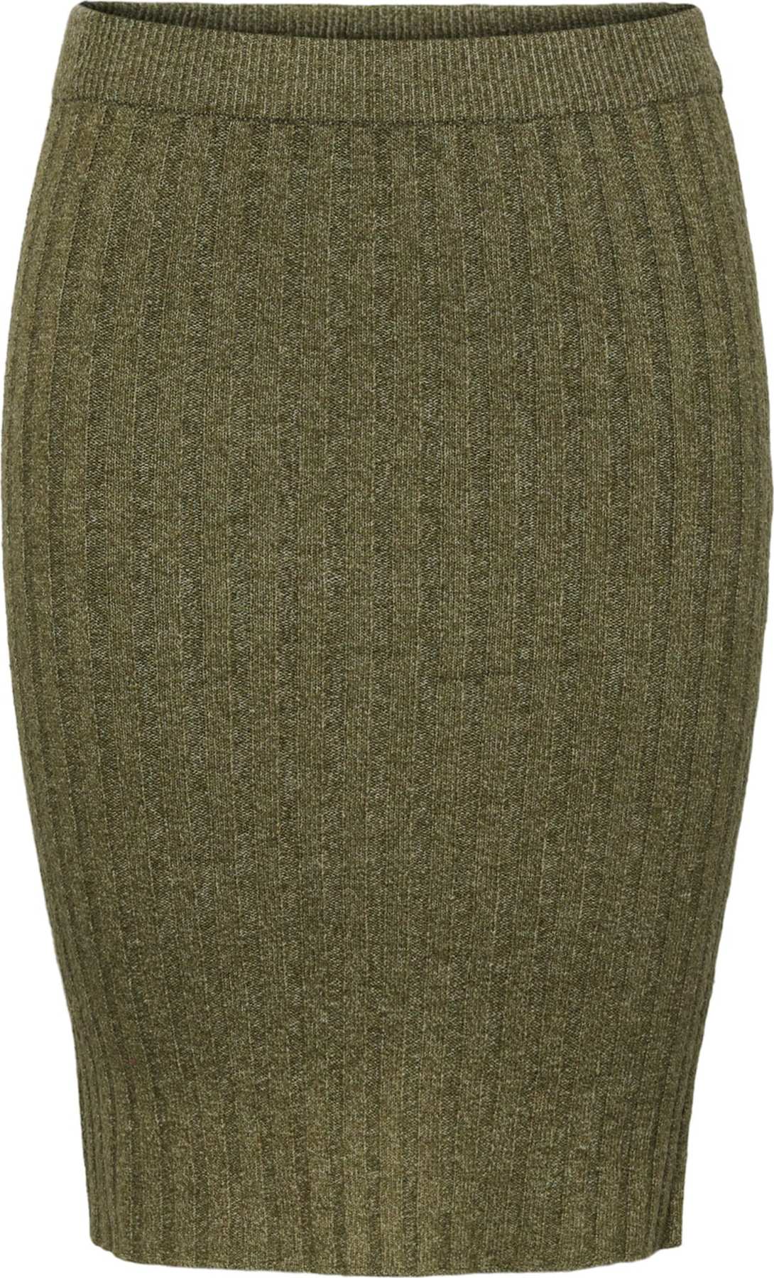 PIECES Sukně 'Cava' khaki