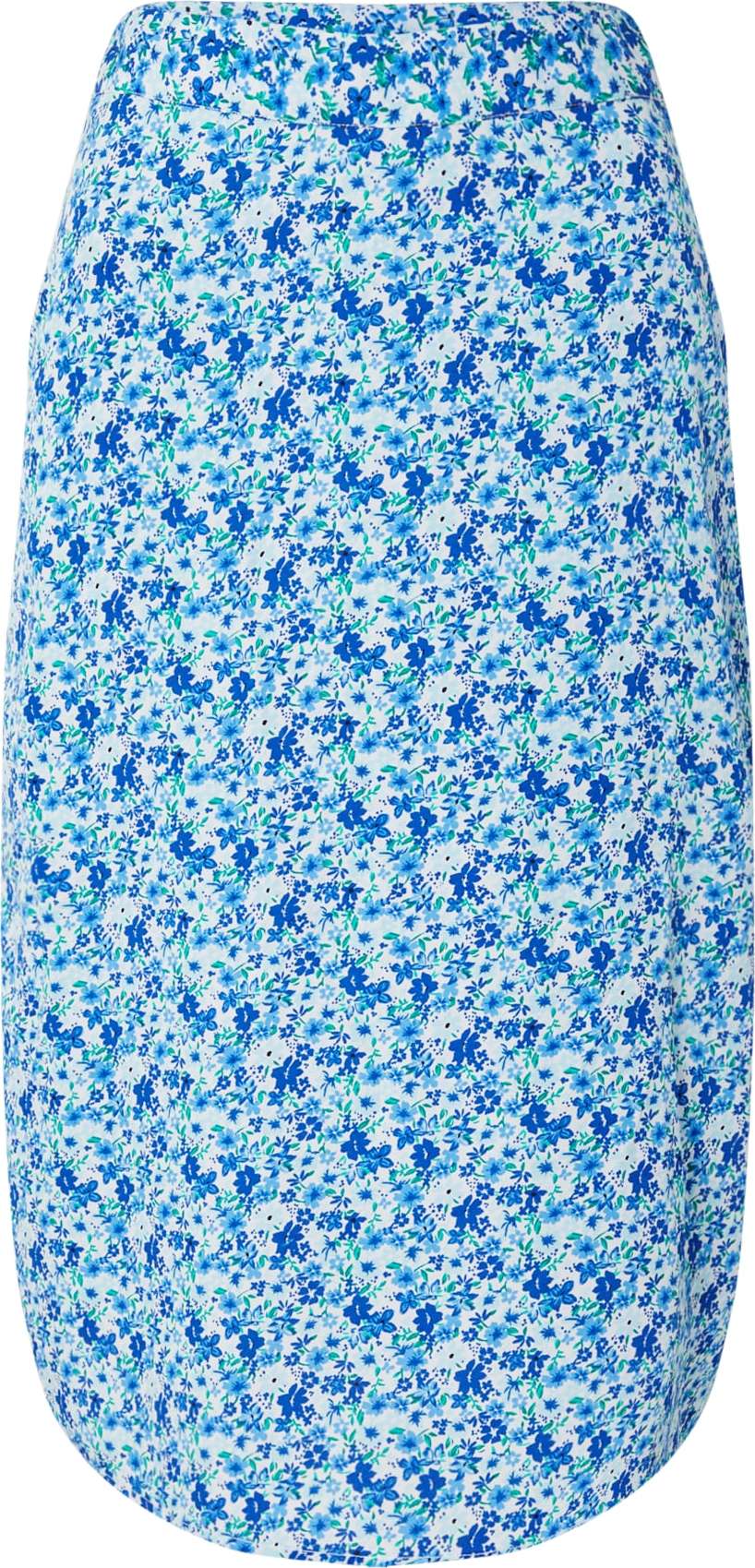 PIECES Sukně 'JOSI' modrá / světlemodrá / zelená / bílá