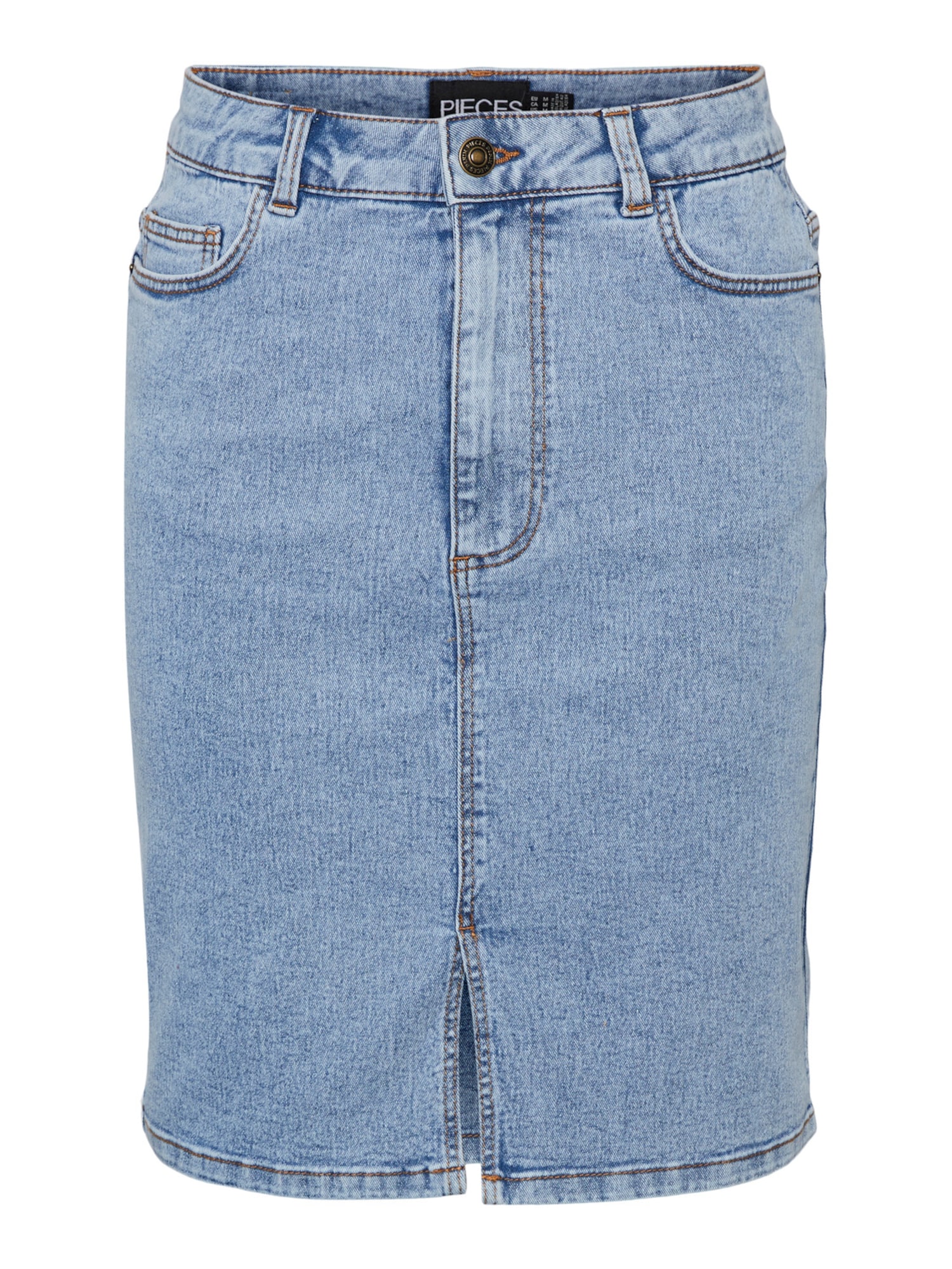 PIECES Sukně 'Peggy' modrá džínovina