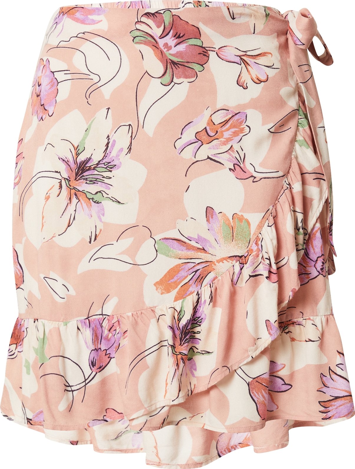 PIECES Sukně 'SUUNA' béžová / jablko / jasně oranžová / růže / starorůžová