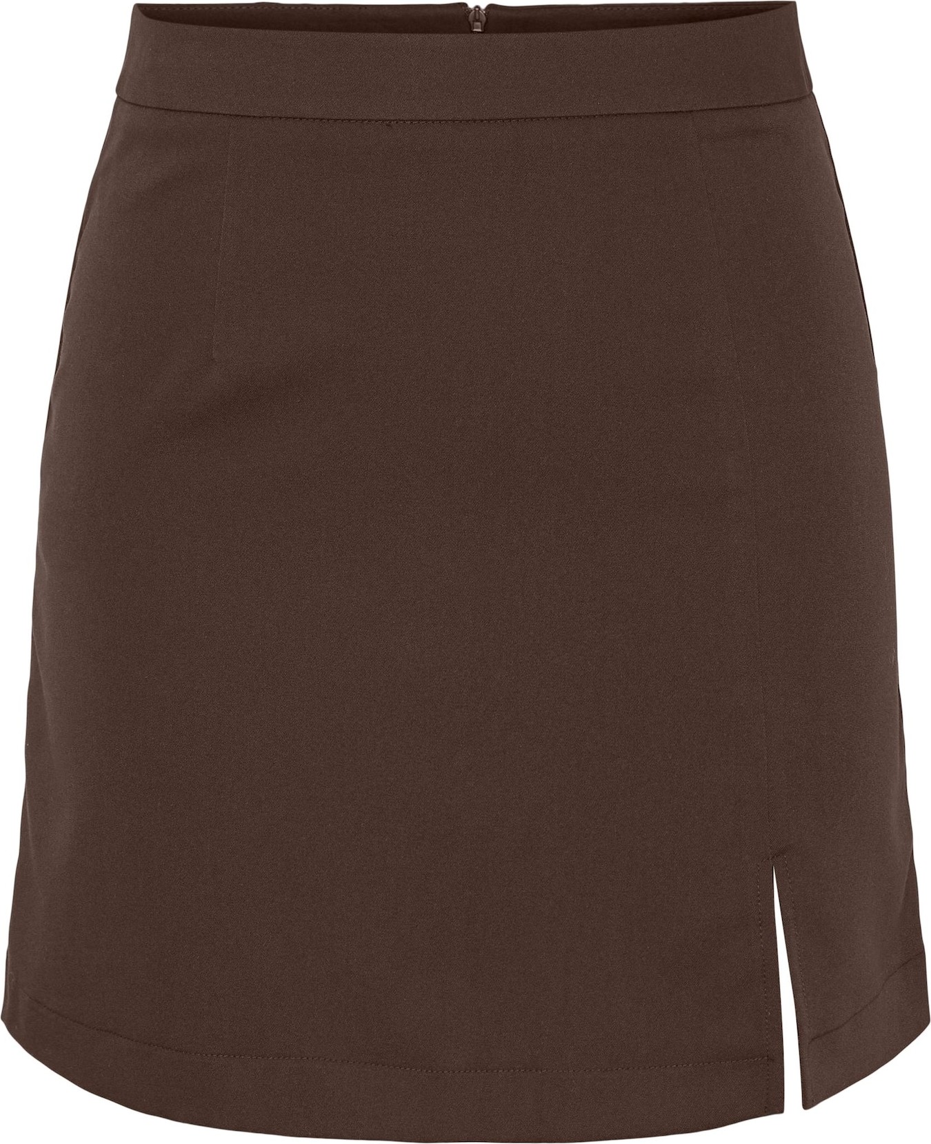 PIECES Sukně 'THELMA' tmavě hnědá