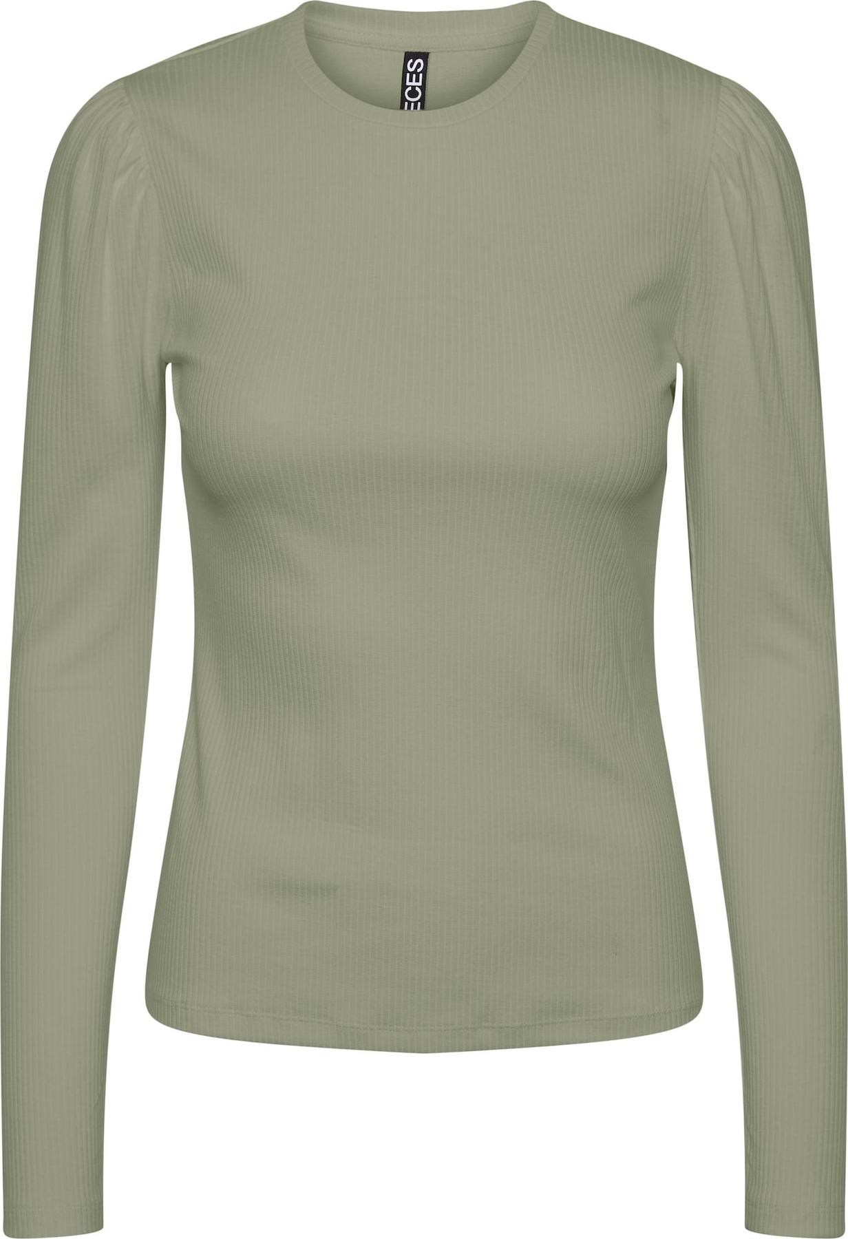 PIECES Tričko 'RUKA' khaki