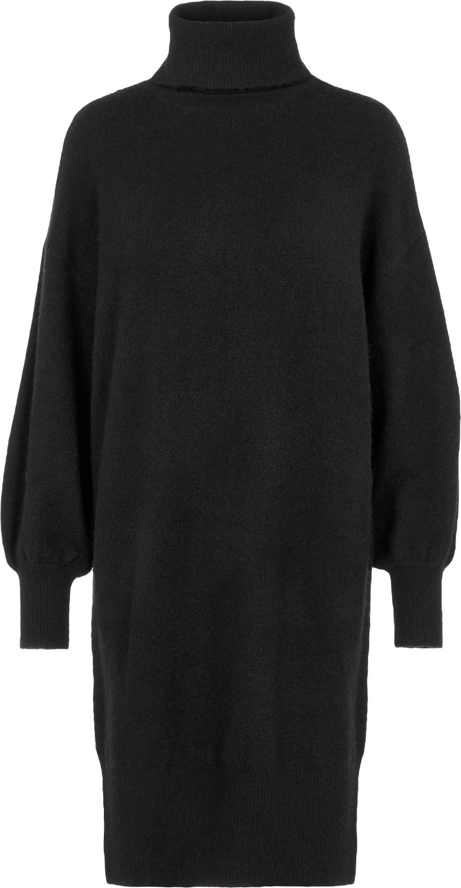 PIECES Úpletové šaty 'Fabia' černá