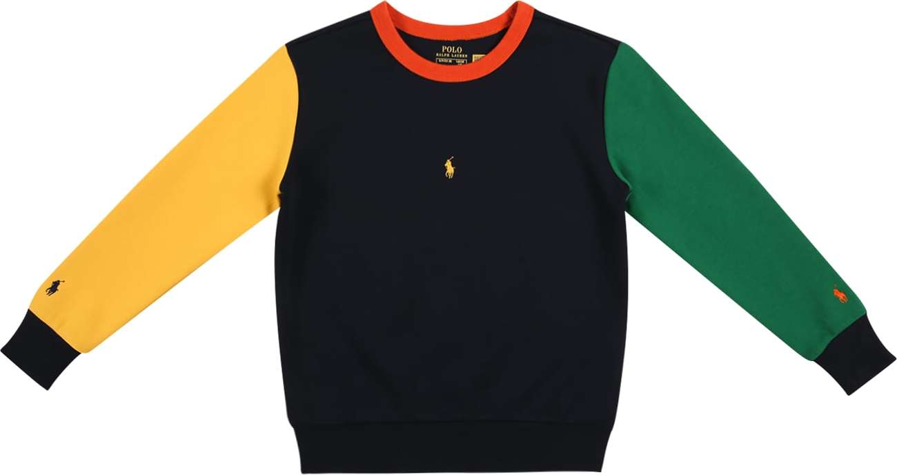 Polo Ralph Lauren Mikina námořnická modř / žlutá / zelená / červená